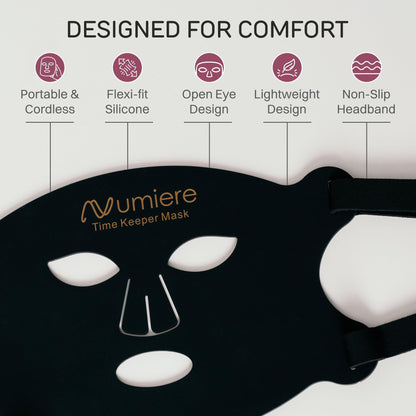 Numiere Time Keeper LED Face Mask – Lightweight, Flexible LED Contour Beauty Device