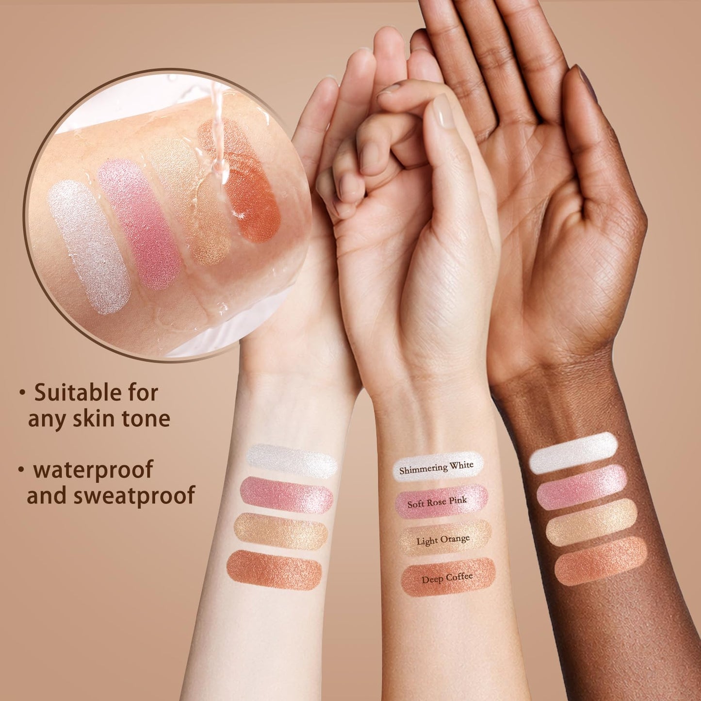 Nunuda Eyes & Cheeks Palette – 4-in-1 Eyeshadow, Blush, Highlighter & Bronzer