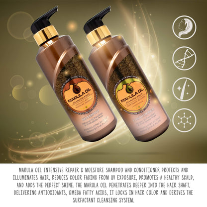 NUSPA Marula Oil Shampoo & Conditioner Sets – Color Safe, Sulfate Free, Ultra Moisture