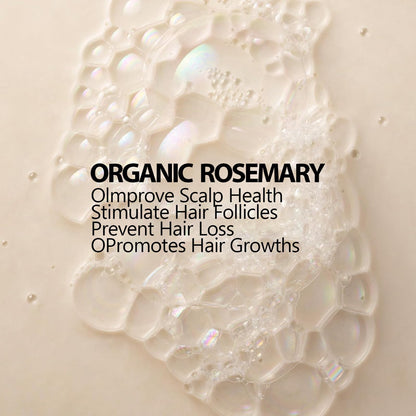 NUSQO Organic Rosemary Scalp Balance Shampoo — Gentle Cleanse for Fuller-Looking Hair