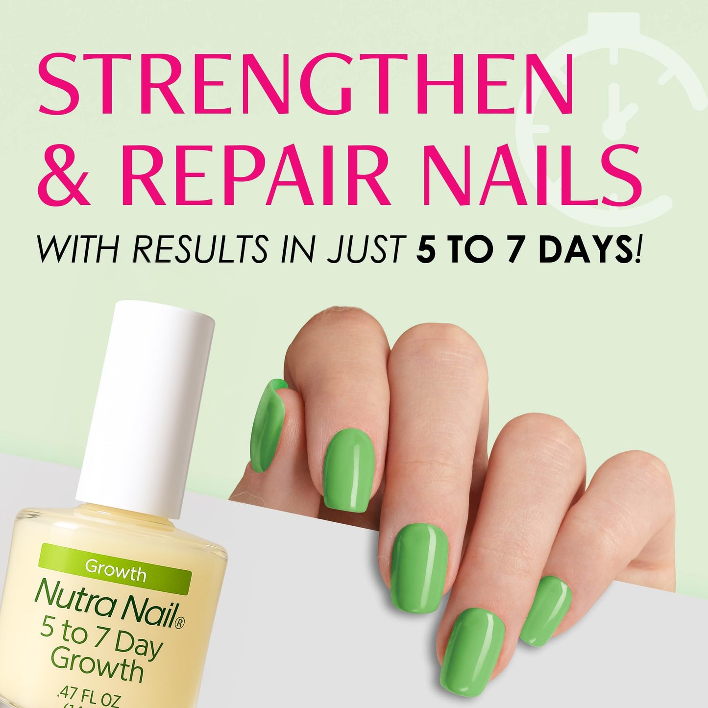 Nutra Nail 5 to 7 Day Growth Treatment – Fast Keratin Nail Hardener & Strengthener