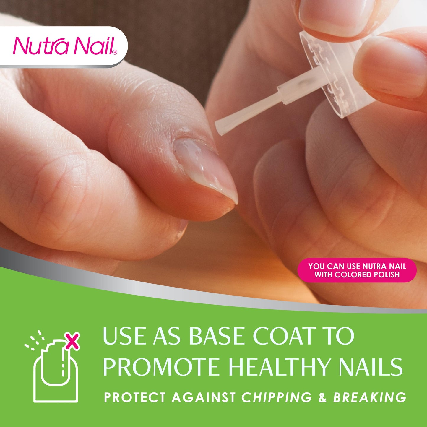 Nutra Nail 5 to 7 Day Growth Treatment - Fast Nail Strengthener Repair Serum (0.47 fl oz) Pack of 2