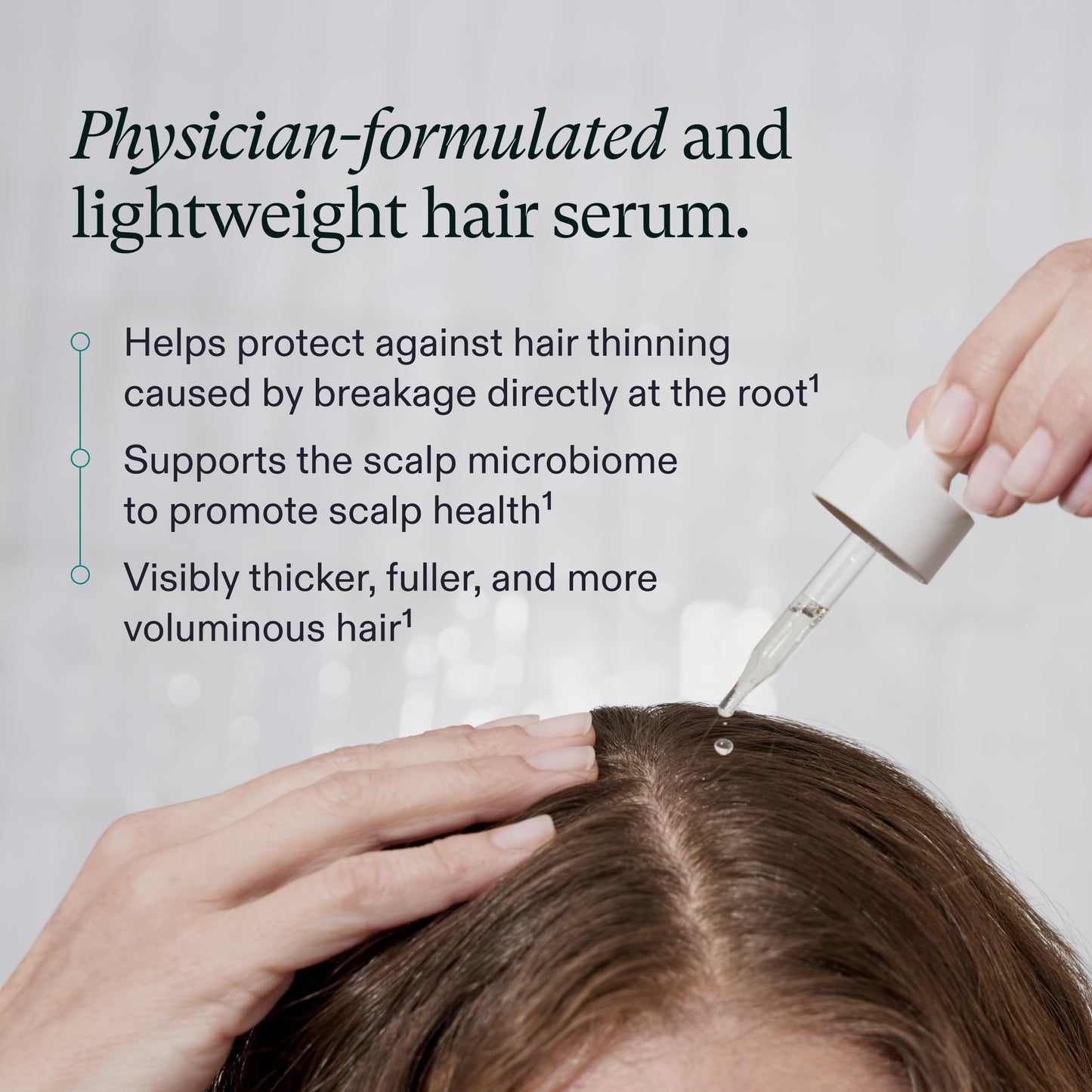 Nutrafol Women's Hair Serum – Visibly Thicker, Stronger Hair, Vegan, Lightweight & Fast-Absorbing – 1.7 Fl Oz