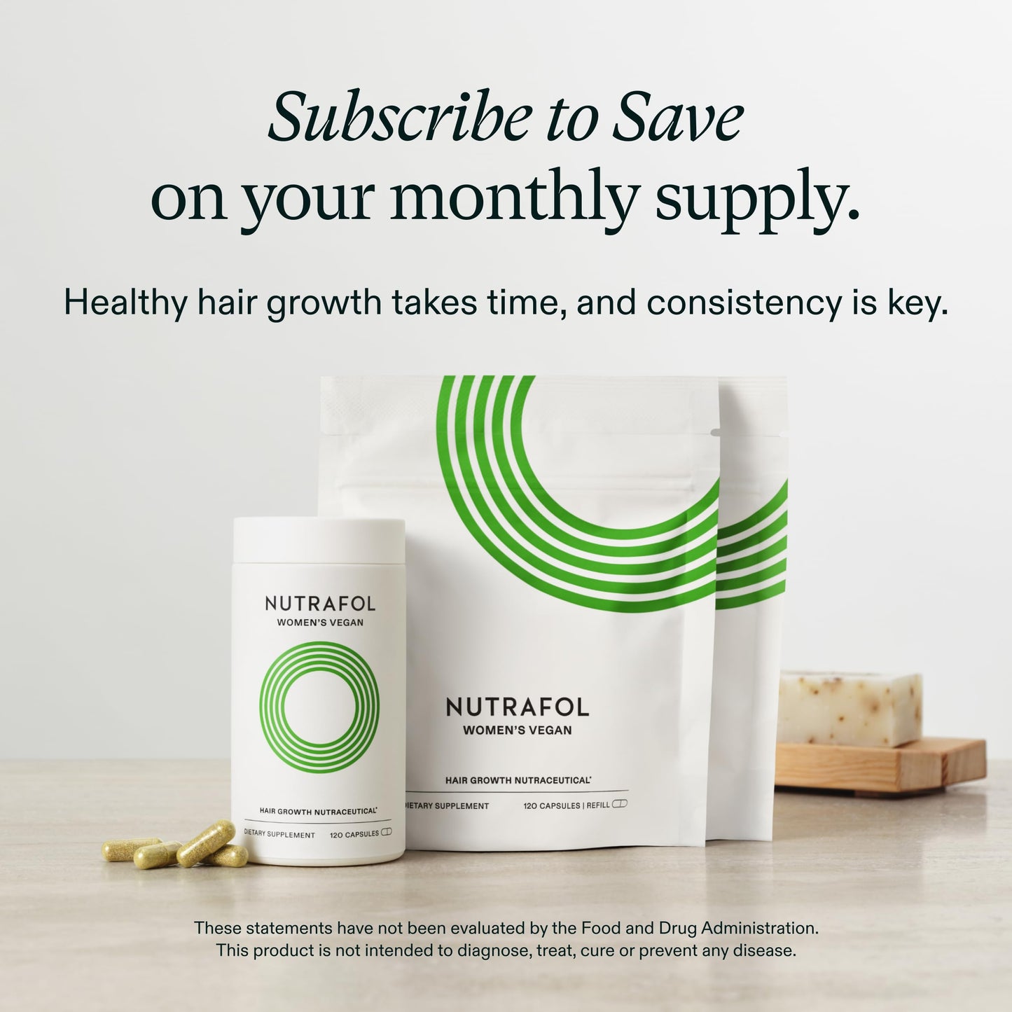 Nutrafol Women's Hair Growth Supplements - 1 Month Vegan Formula for Thicker, Stronger Hair (Ages 18-44) | Dermatologist Recommended