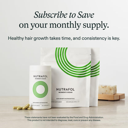 Nutrafol Women's Hair Growth Supplements - 1 Month Vegan Formula for Thicker, Stronger Hair (Ages 18-44) | Dermatologist Recommended