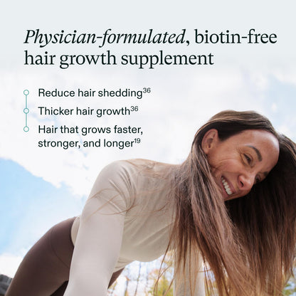 Nutrafol Women's Hair Growth Supplements - 1 Month Vegan Formula for Thicker, Stronger Hair (Ages 18-44) | Dermatologist Recommended