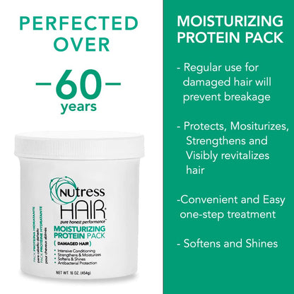 Nutress Hair One-Step Protein Treatment for Damaged Hair – 16 oz