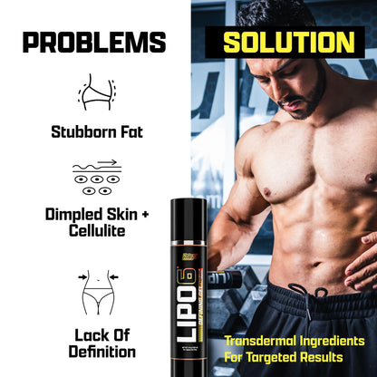 Nutrex Research Lipo-6 Defining Gel | Sweat Enhancer Hot Cream for Skin Toning & Firming