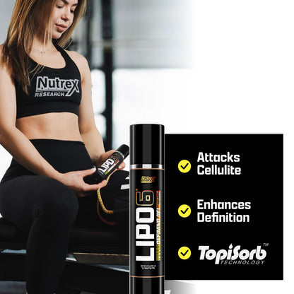 Nutrex Research Lipo-6 Defining Gel | Sweat Enhancer Hot Cream for Skin Toning & Firming