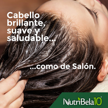 NUTRIBELA10 Hair Mask for Damaged Dry Hair – Avocado, Argan, Keratin & Coconut Oil (17oz)
