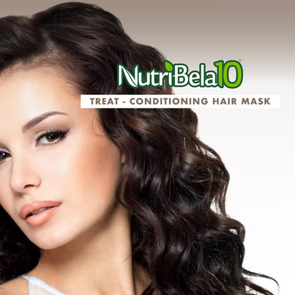 NUTRIBELA10 Hydration Hair Mask & Deep Conditioner – 2-Pack (10.5 oz) with Avocado & Argan