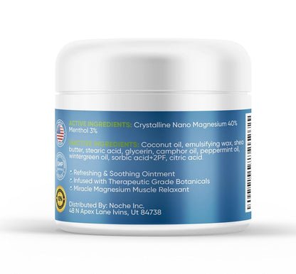 NutriNoche Magnesium Lotion - Nano Magnesium Cream for Sleep & Rest | All Natural, Made in USA
