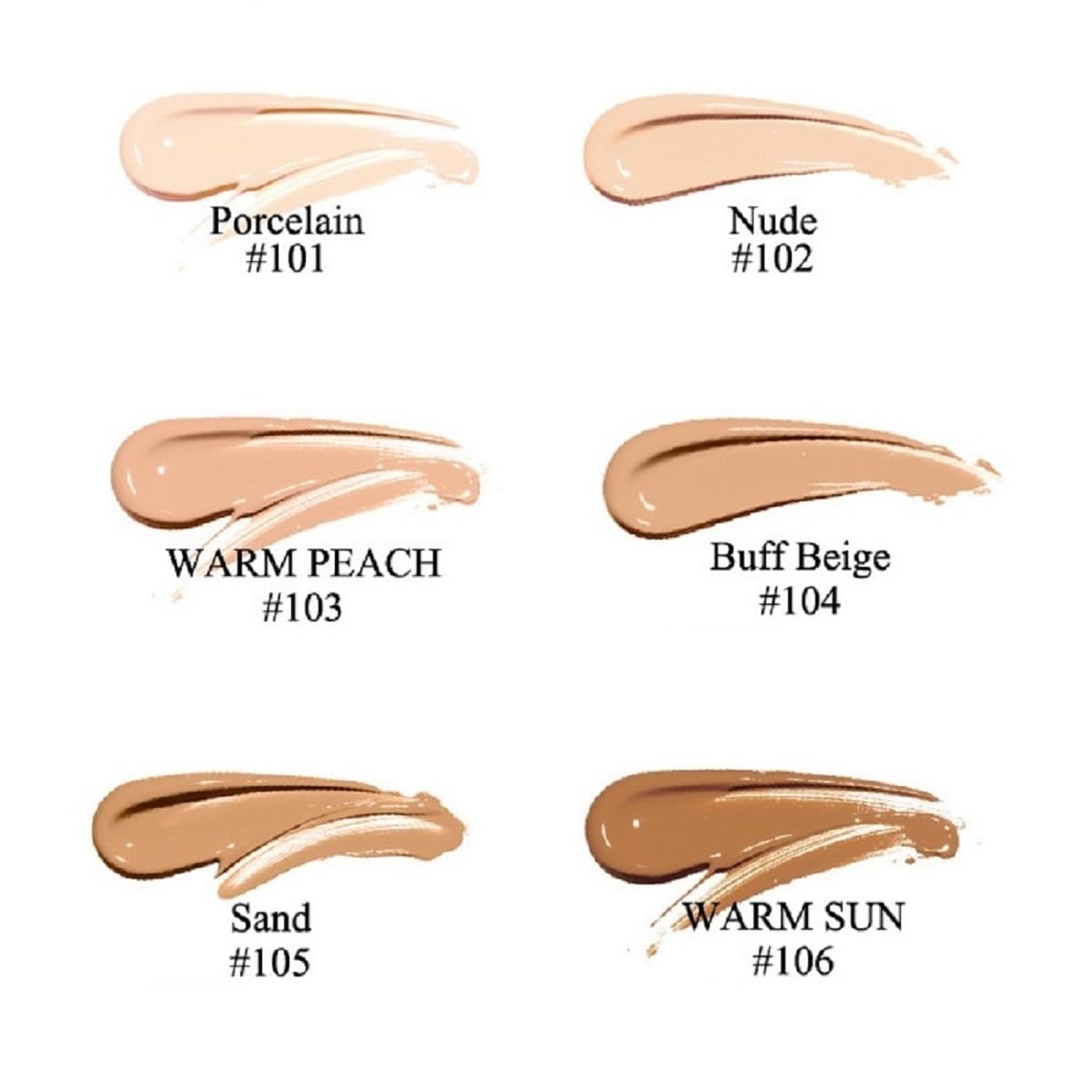 nvyue 2-Pack PHOERA Foundation 103 Warm Peach – Full Coverage Liquid Foundation (30ml x2)
