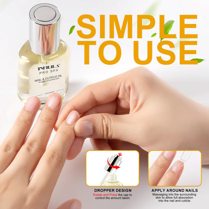 NXJ INFILILA Natural Cuticle Oil for Nails – Deep Hydration with Milk & Honey