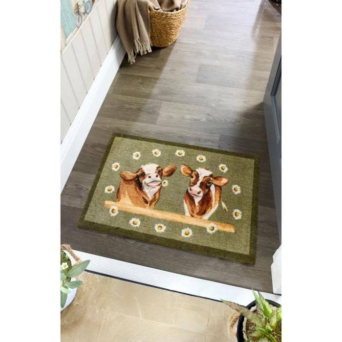 Animal-Themed Washable Mat and Runner
