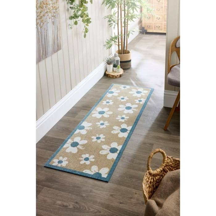 Patterned Washable Mat and Runner