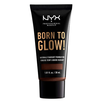NYX Born To Glow Naturally Radiant Foundation – Medium Coverage in Deep Espresso | NYX PROFESSIONAL MAKEUP