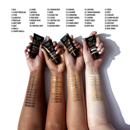 NYX Born To Glow Naturally Radiant Foundation – Medium Coverage in Deep Espresso | NYX PROFESSIONAL MAKEUP