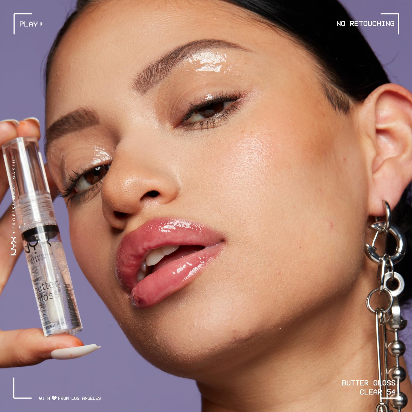 NYX PROFESSIONAL MAKEUP Butter Gloss Sugar Glass Clear 3-Pack – Non-Sticky Lip Gloss, Sheer to Medium Shine