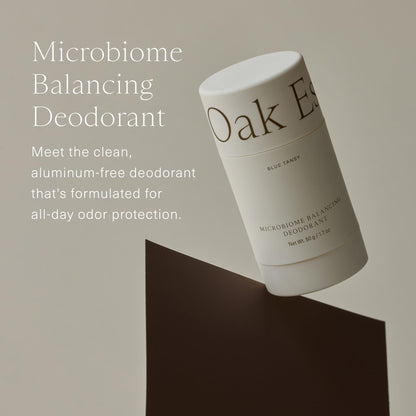 Oak Essentials Microbiome Balancing Deodorant – Aluminum-Free with Blue Tansy | All-Day Odor Protection (1.7 oz)