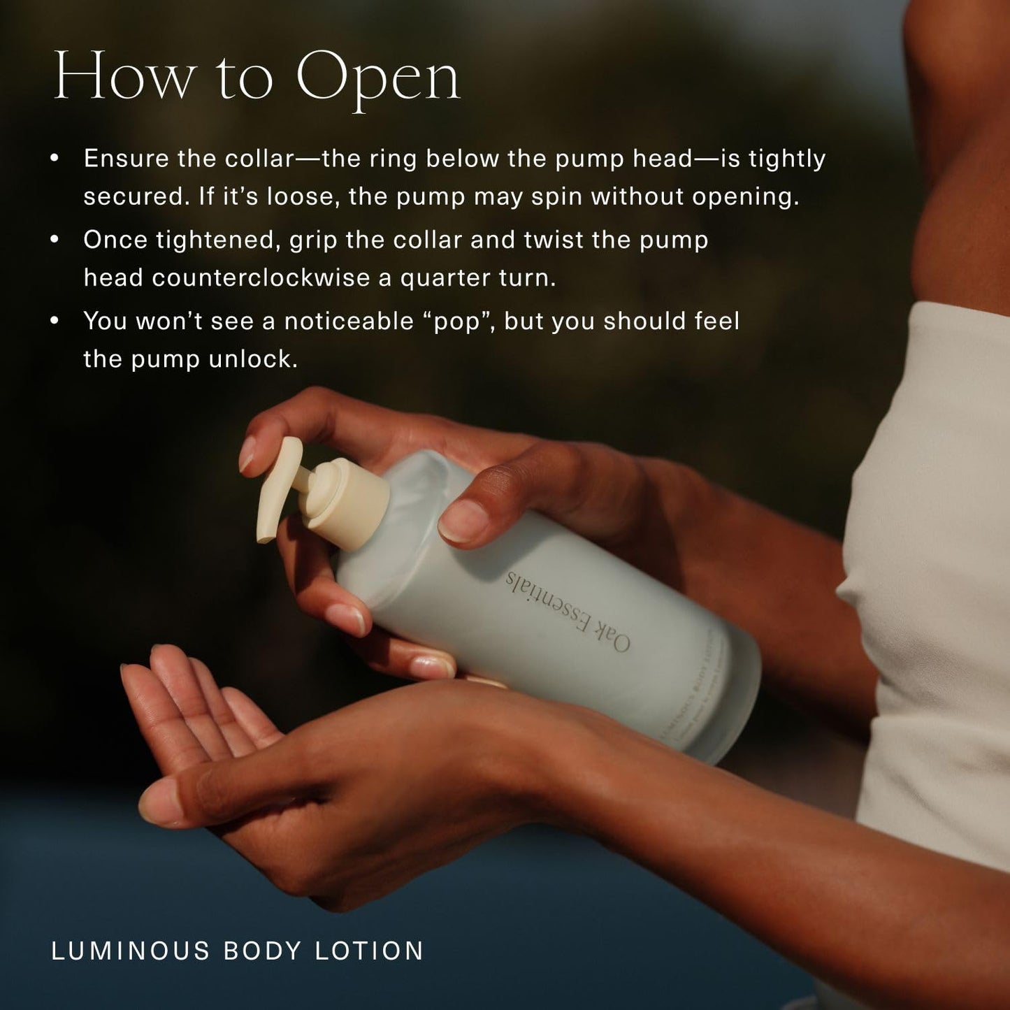 Oak Essentials Luminous Body Lotion | Hydrating Blue Tansy and Rose Oil with Turmeric – Travel Size 1.33 fl oz