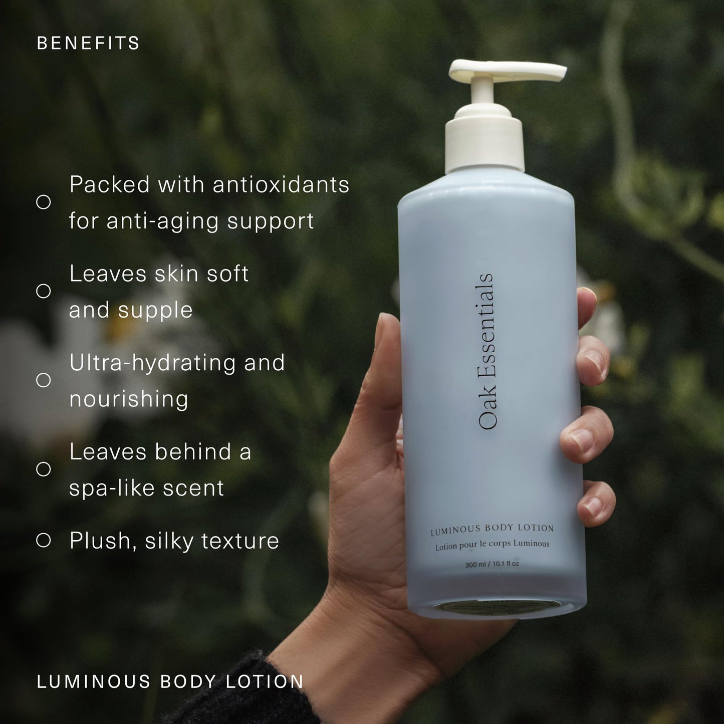 Oak Essentials Luminous Body Lotion | Hydrating Blue Tansy and Rose Oil with Turmeric – Travel Size 1.33 fl oz