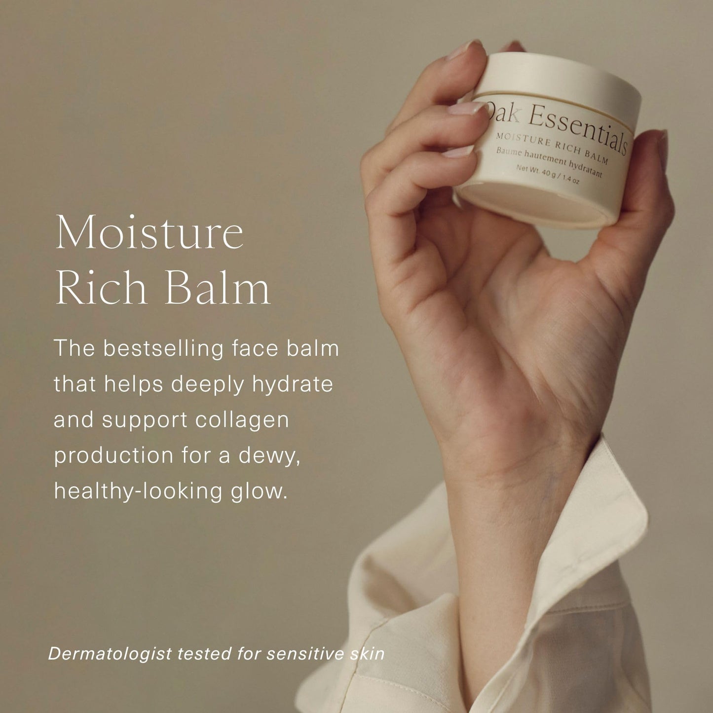 Oak Essentials Moisture Rich Balm | Deep Hydration with Sea Buckthorn & Borage Oil