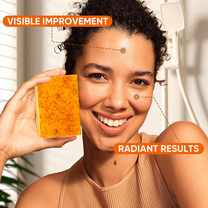 OAKDOLCHE 25P Turmeric Kojic Soap Gift Set – Individually Wrapped 80g | Retinol, Collagen & Vitamin E
