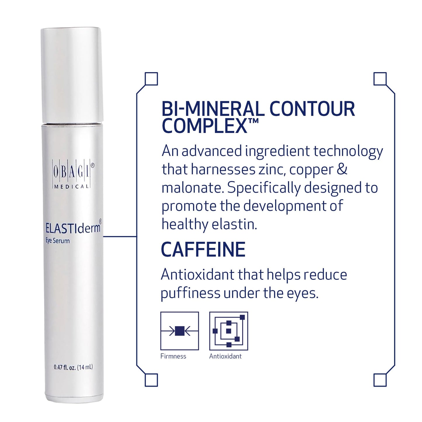 Obagi ELASTIderm Eye Serum – De-Puffing with Caffeine & Bi-Mineral Contour (2x0.47 oz)