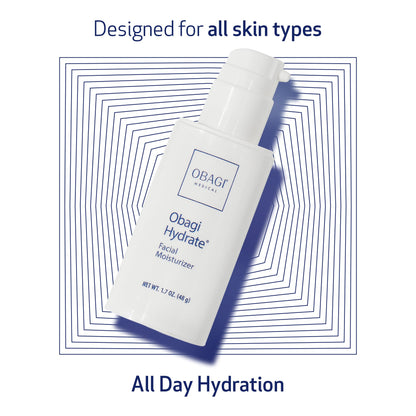 Obagi Hydrate Facial Moisturizer – Non-Comedogenic All-Day Hydration (2-Pack, 1.7 oz each)