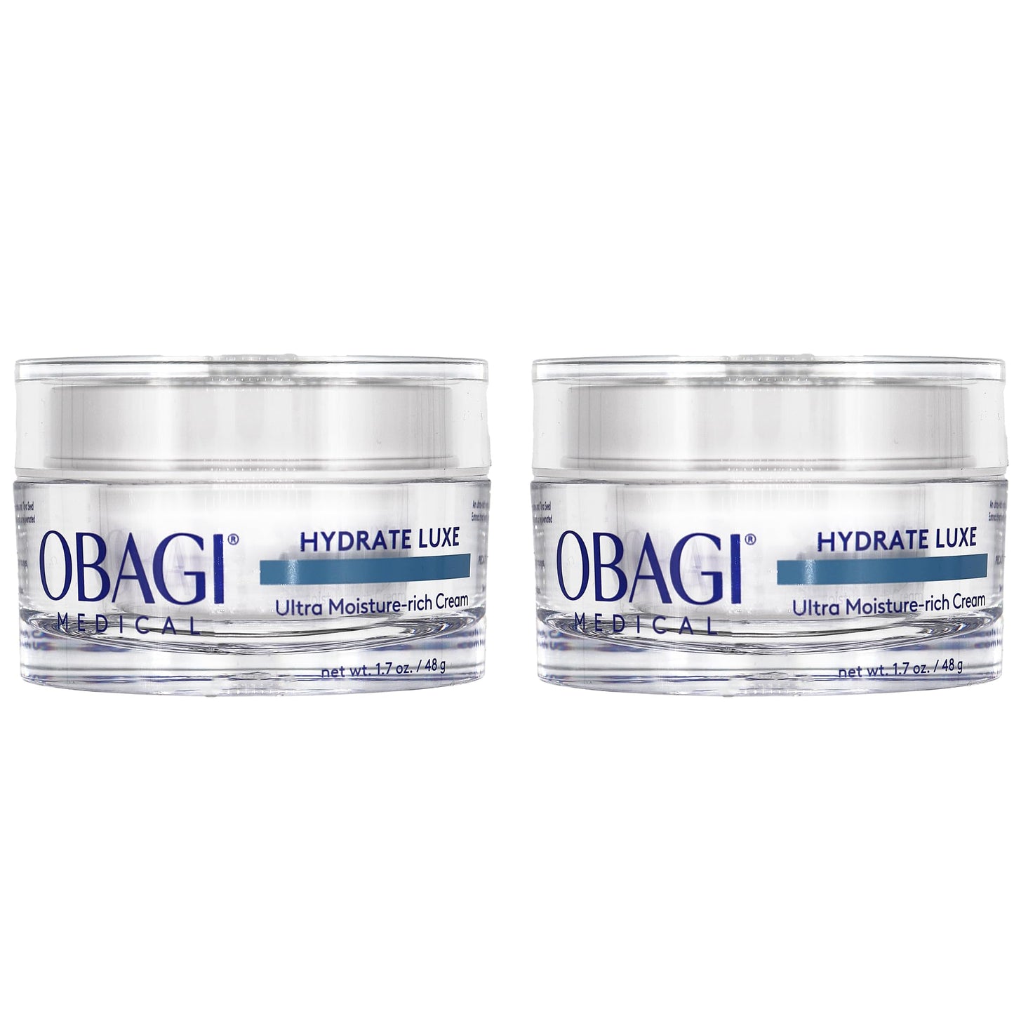 Obagi Hydrate Luxe Ultra-Rich Night Cream – Non-Comedogenic with Tara Seed Extract | Two Pack, 2 x 1.7 oz