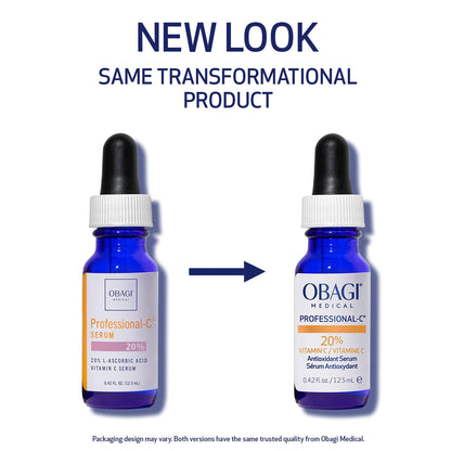 Obagi Medical Professional-C 20% Vitamin C Serum – Brightens Tone & Diminishes Fine Lines – 0.42 oz