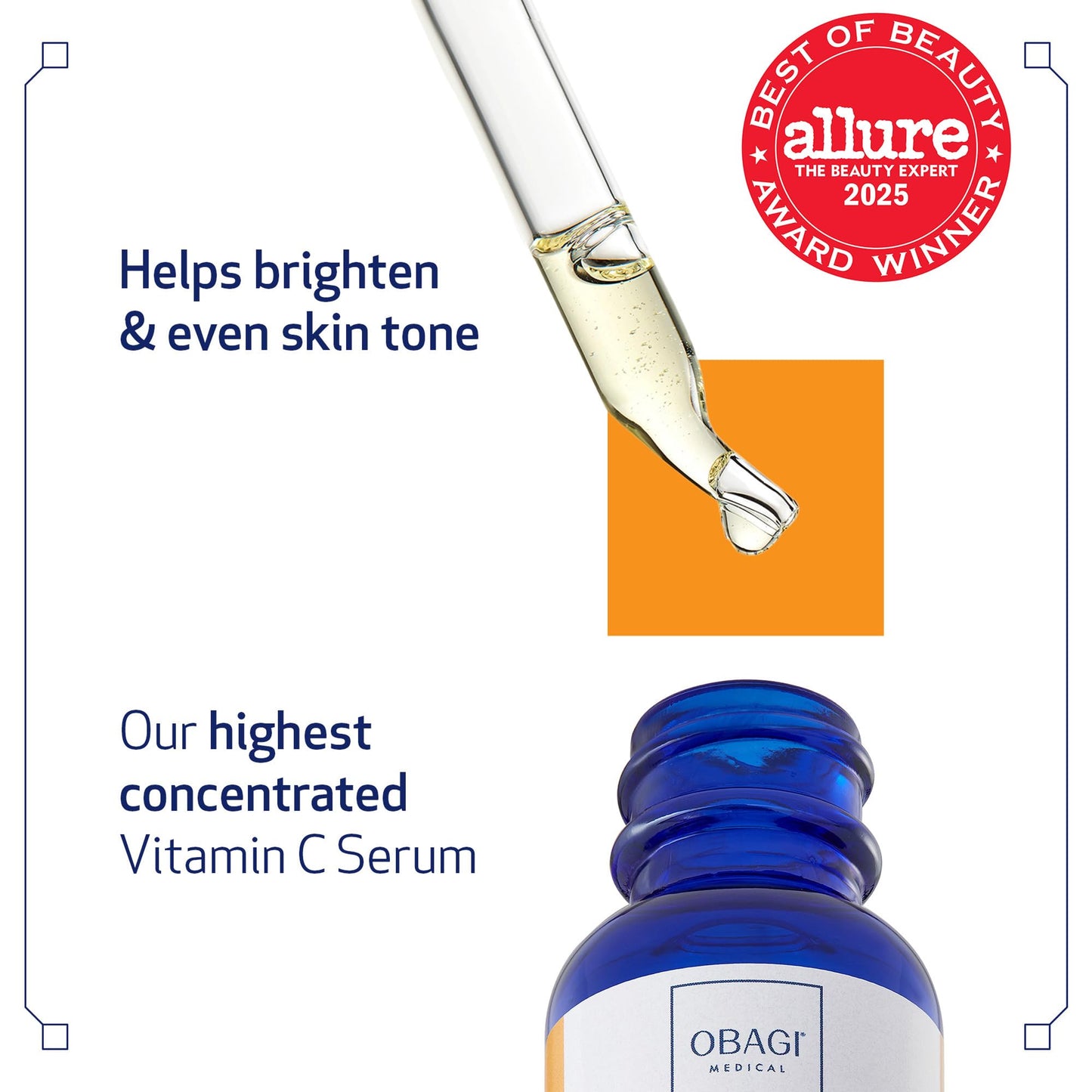 Obagi Medical Professional-C 20% Vitamin C Serum – Brightens Tone & Diminishes Fine Lines – 0.42 oz