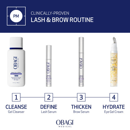 Obagi Nu-Cil Eyebrow Boosting Serum – Fuller Brows with Biotin & Hyaluronic Acid | 0.17 oz