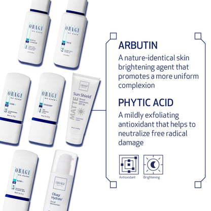 Obagi Nu-Derm Fx Skin Brightening System for Normal to Dry Skin — 7-Step Routine