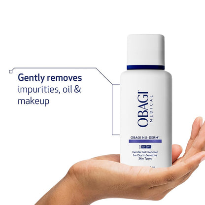 Obagi Nu-Derm Gentle Cleanser – Mild Cleanser for Sensitive Skin (2 x 6.7 oz)