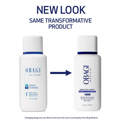 Obagi Nu-Derm Gentle Cleanser – Mild Cleanser for Sensitive Skin (2 x 6.7 oz)