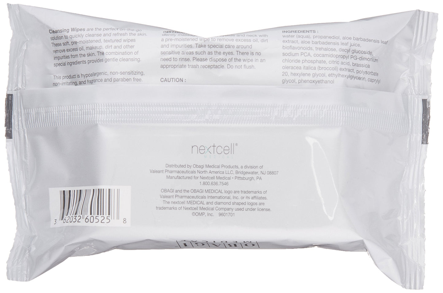 Obagi Medical On the Go Cleansing & Makeup Removing Wipes – 25 Count