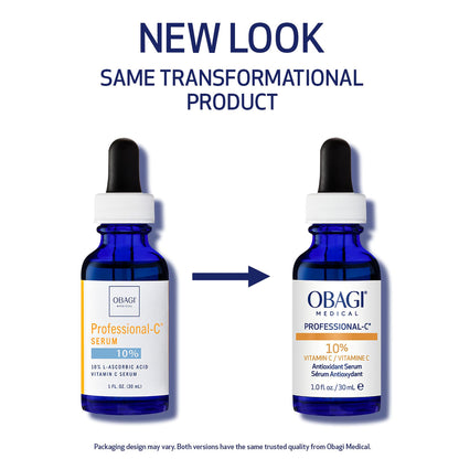 Obagi Professional-C 10% Vitamin C Serum – Brightens Skin Tone & Minimizes Fine Lines | Safe for Sensitive Skin | 1 oz