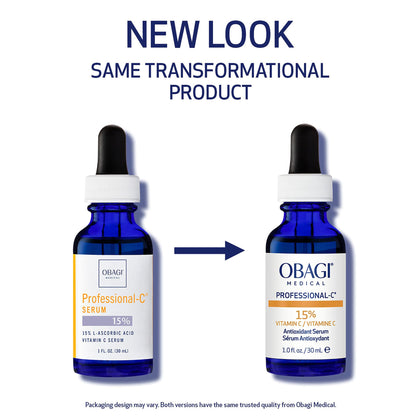 Obagi Professional-C 15% Vitamin C Serum – Brighten Skin Tone & Minimize Fine Lines | 1 oz