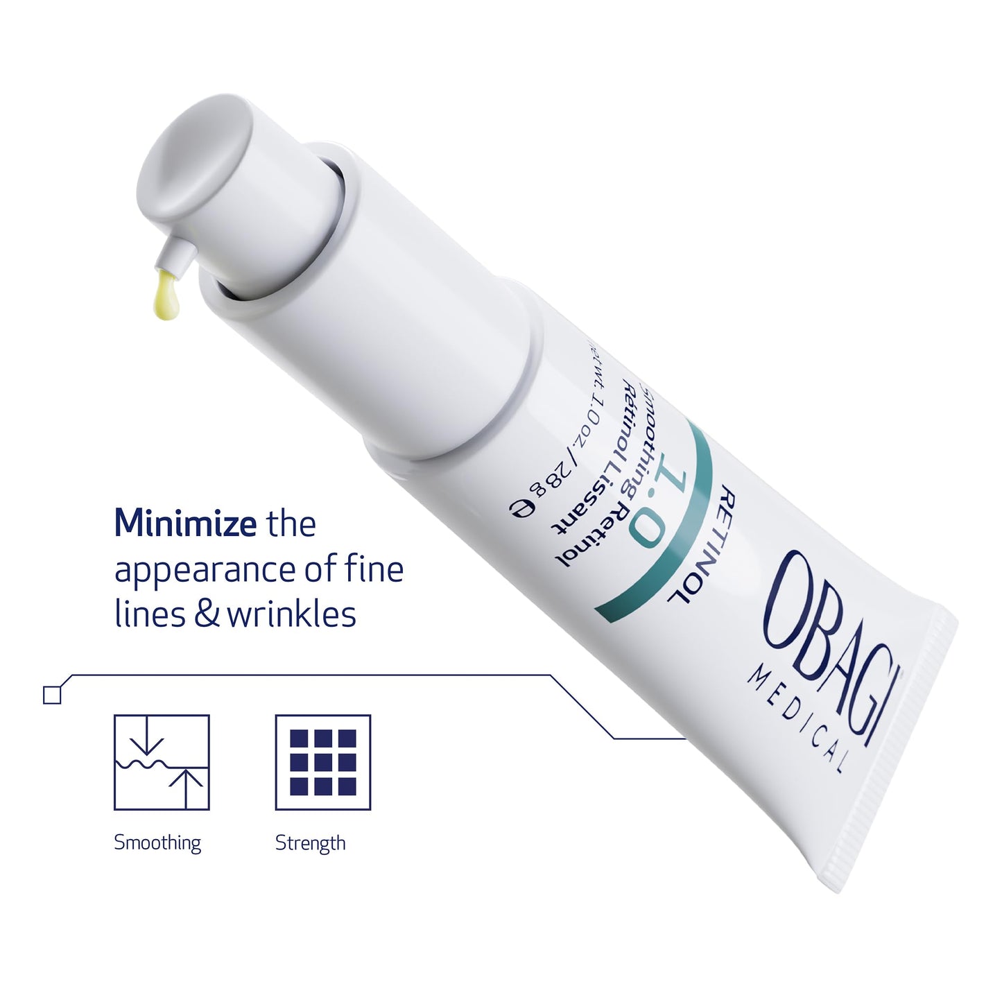 Obagi Medical Retinol 1.0 Cream – High Concentration Retinol for Smoother Skin & Fine Lines | 1 oz