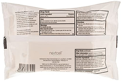 SUZANOBAGIMD On the Go Cleansing Wipes for Oily or Acne-Prone Skin, 25 Count | Obagi Medical
