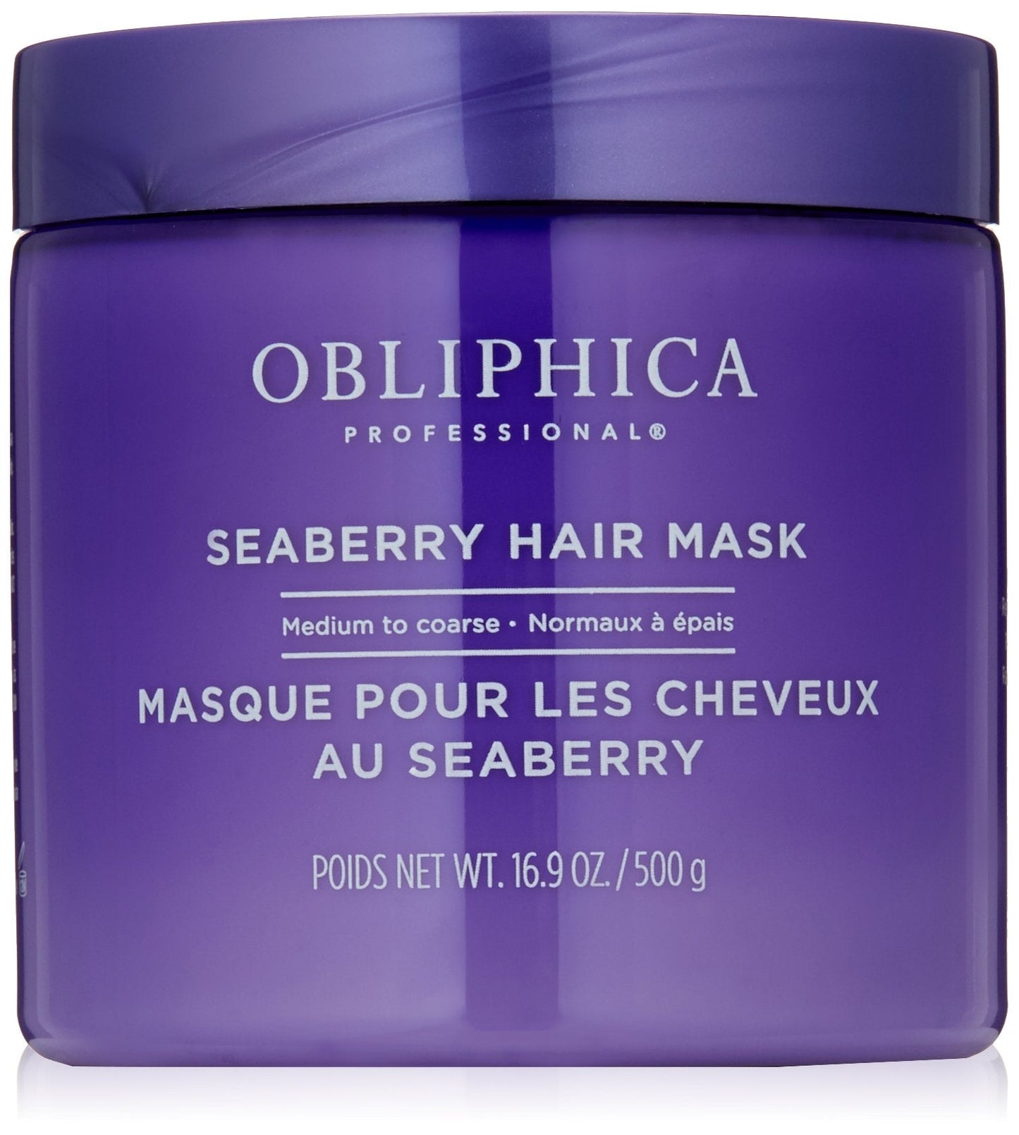 Obliphica Professional Seaberry Mask — Nourishing Hair Treatment for Medium to Coarse Hair
