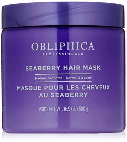 Obliphica Professional Seaberry Mask — Nourishing Hair Treatment for Medium to Coarse Hair