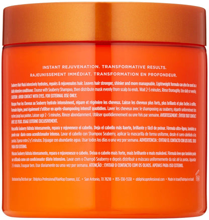 Obliphica Professional Seaberry Hair Mask - Deep Conditioning for Dry, Damaged & Color-Treated Hair | 16.9 oz
