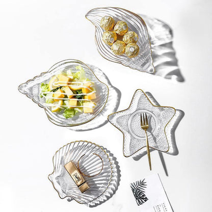 Ocean: A Set Of Four Plates, Glassware