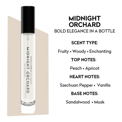OCTAVIA MORGAN Midnight Orchard Eau de Parfum - Travel Size 10ml with Peach, Apricot & Sandalwood