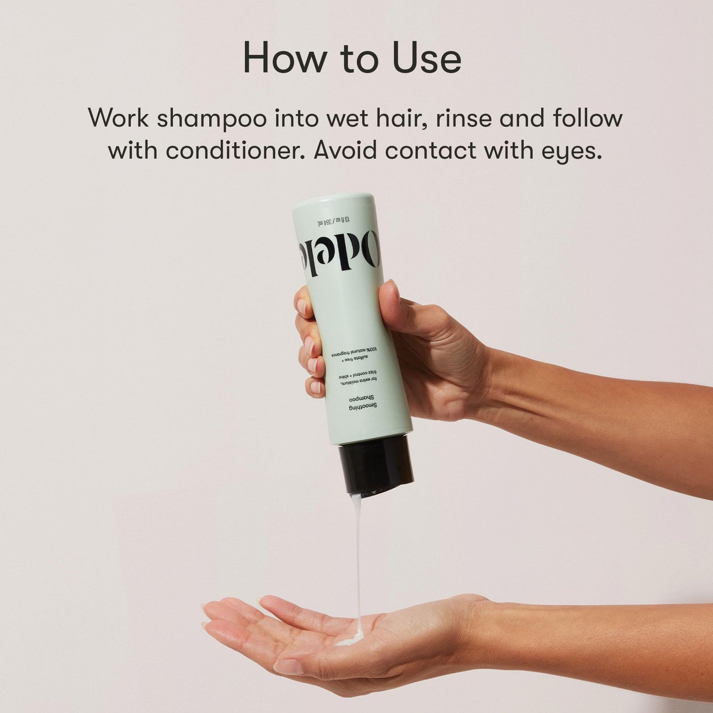 Odele Smoothing Sulfate-Free Shampoo – Extra Moisture, Frizz Control, Shine | 32 Fl Oz
