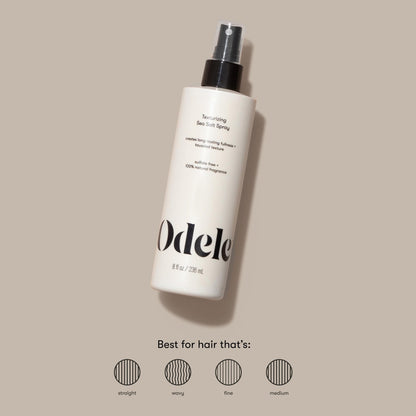 Odele Texturizing Sea Salt Spray – Volume & Beachy Texture for Straight-to-Wavy Hair (8 Fl Oz)