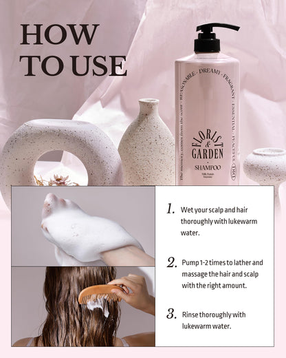 ODID Milk Protein Intensive Shampoo – Korean Volumizing Formula for Thinning Hair, pH5.5, Green Herb Scent, 16.9 fl oz